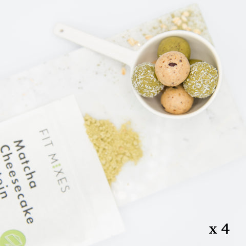 Pack of 4 | Matcha Cheesecake Protein Ball Mix