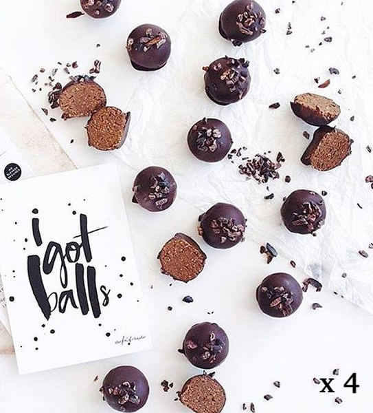 Pack of 4 | Chocolate + Chia Protein Ball Mix